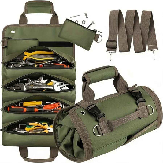 Multi-Purpose Tool Bag High Quality Professional Multi Pocket Hardware Tools Pouch Roll UP Portable Small Tools Organizer Bag