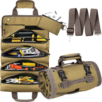 Multi-Purpose Tool Bag High Quality Professional Multi Pocket Hardware Tools Pouch Roll UP Portable Small Tools Organizer Bag