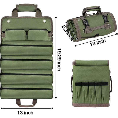 Multi-Purpose Tool Bag High Quality Professional Multi Pocket Hardware Tools Pouch Roll UP Portable Small Tools Organizer Bag