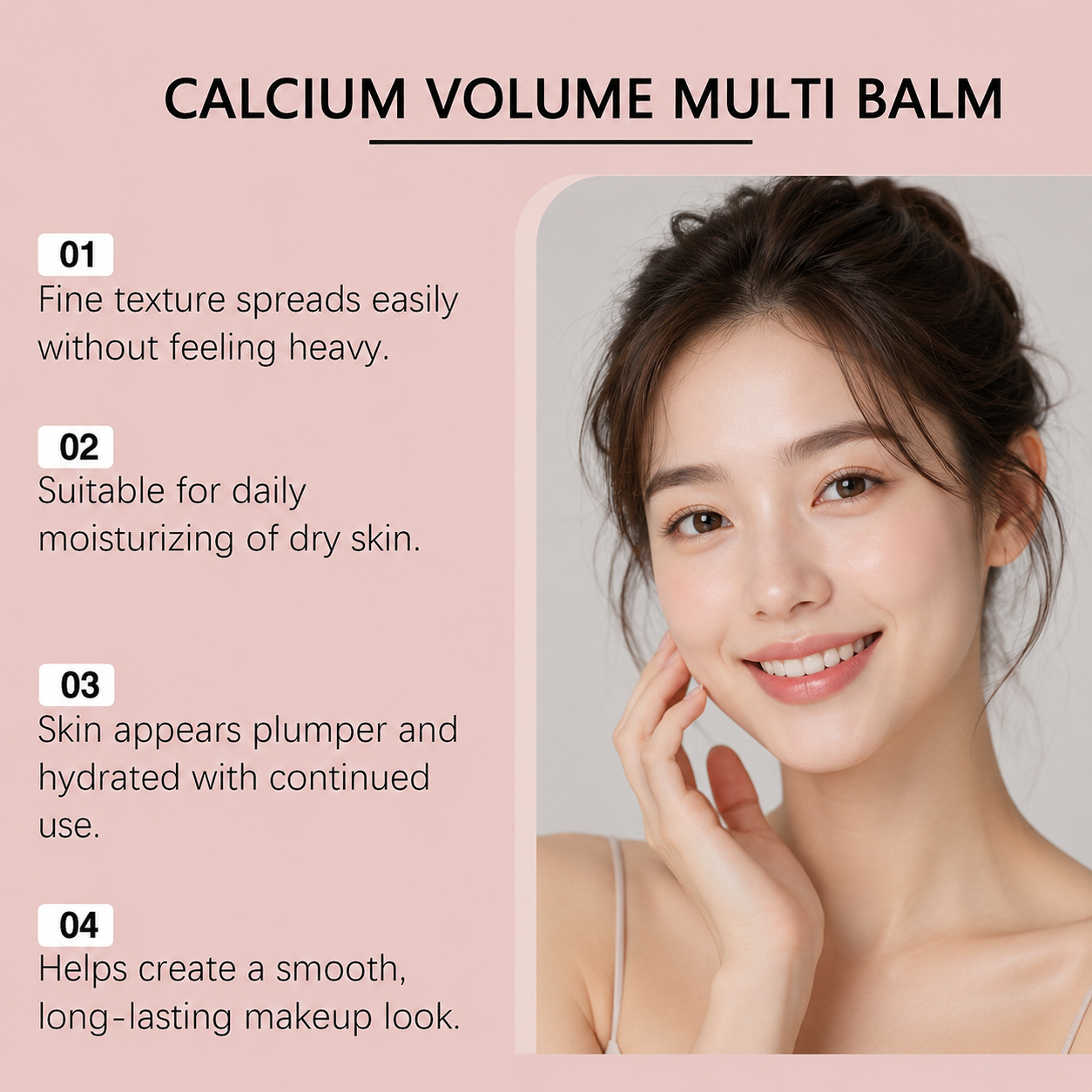 Calcium Volume Multi Balm Korean Skincare Stick,Face & Eye Cream,Collagen Deep Moisturizing Anti-Wrinkle,Suitable for Pre Makeup