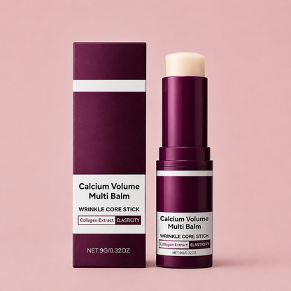 Calcium Volume Multi Balm Korean Skincare Stick,Face & Eye Cream,Collagen Deep Moisturizing Anti-Wrinkle,Suitable for Pre Makeup
