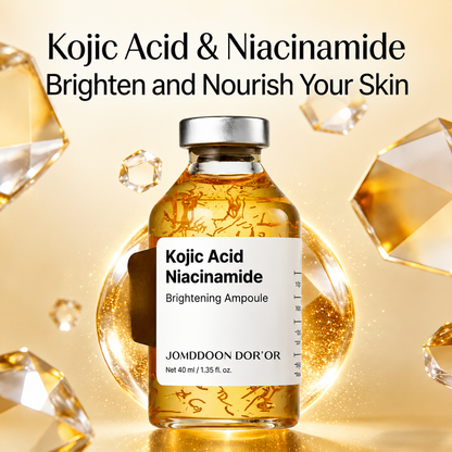 Kojic Acid Niacinamide Whitening Serum Dark Spot Remover Brightening Cream Freckle Mask Fade Acne Scars Melasma Dull Skin