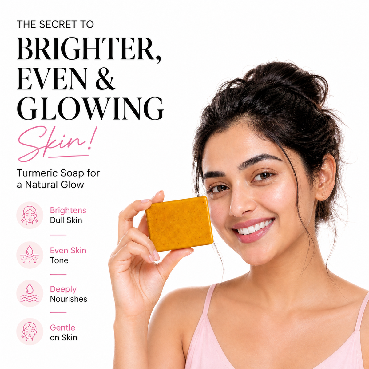 100g Turmeric Hand Made Soap, Lemon Kojic Acid Soap, Shower and Facial Soap body care 1/3/5pcs