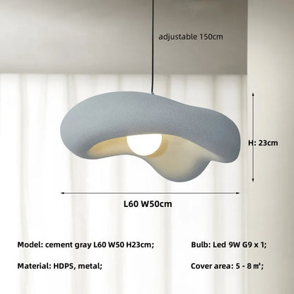 Dining Room Wabi Sabi G9 Led Pendant Lights New Creamy Style Suspend Lamp Bar Lustre Droplight Home Decor Hanging Lamp