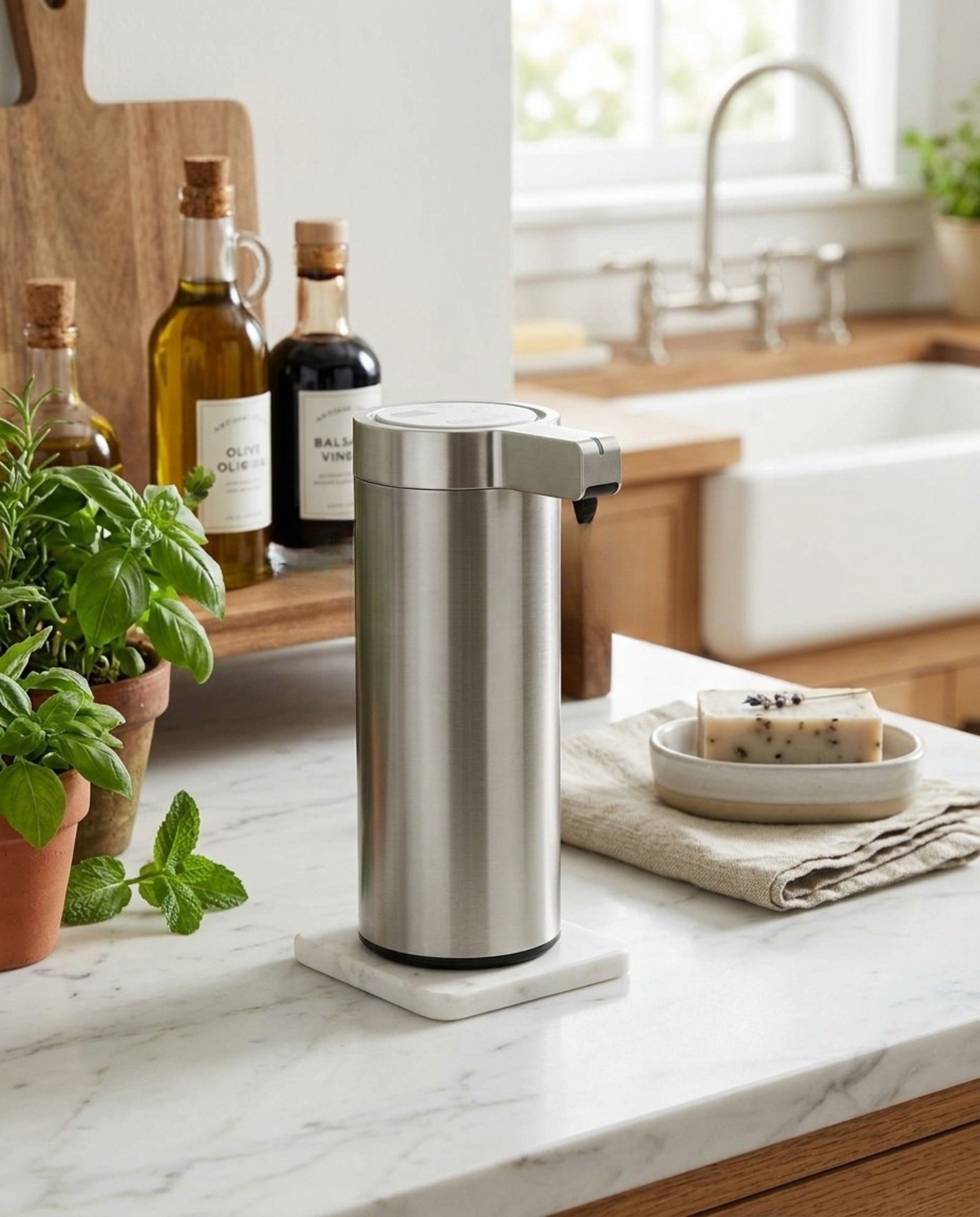 Kitchen Soap Machine Automatic Sensor Out of Hand Sanitizer Smart Electric Body Wash Soap Dispenser 304 Stainless Steel