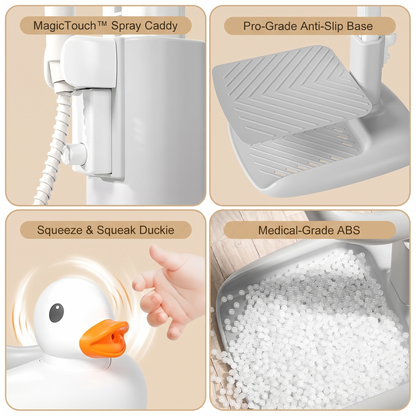 Baby Standing Shower Stand Adjustable Children's Bath Device Household Non-Slip Children's Bath Stand Baby Bath Stand Support