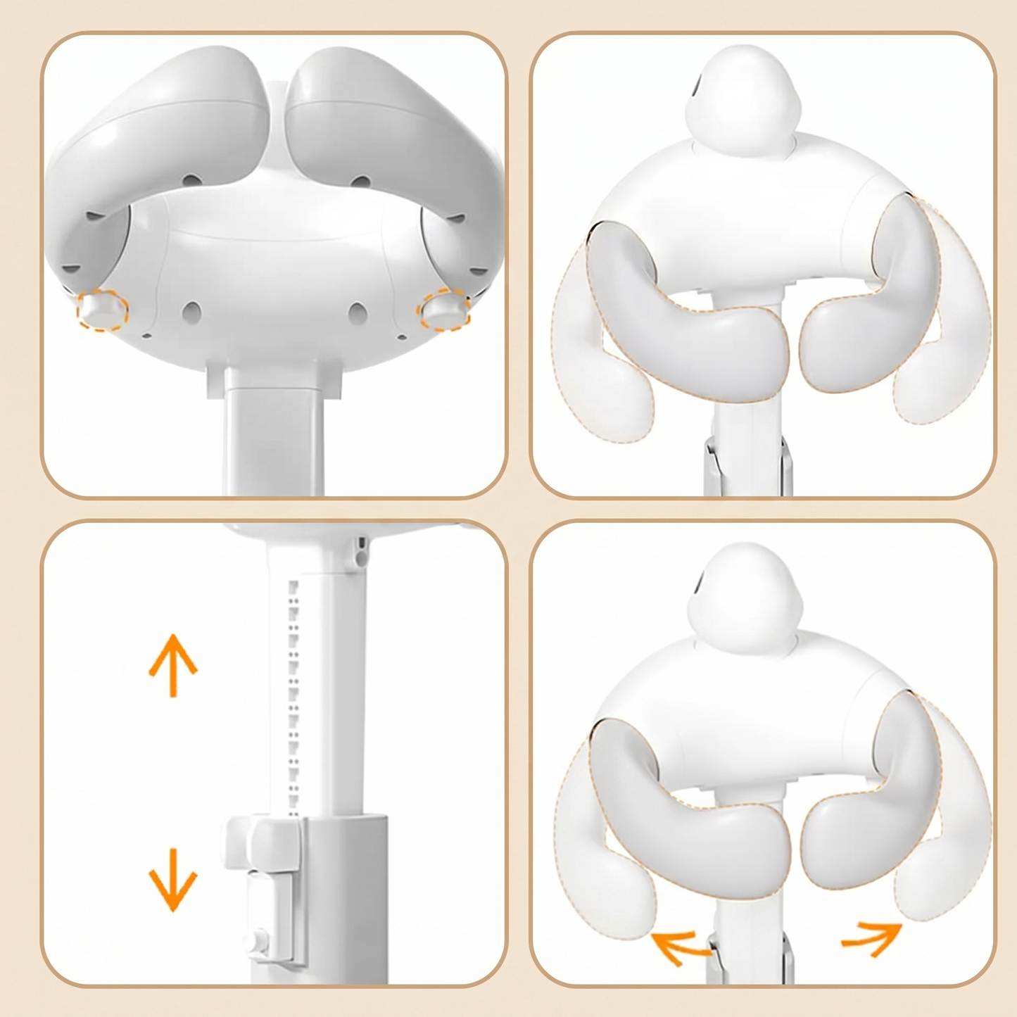 Baby Standing Shower Stand Adjustable Children's Bath Device Household Non-Slip Children's Bath Stand Baby Bath Stand Support