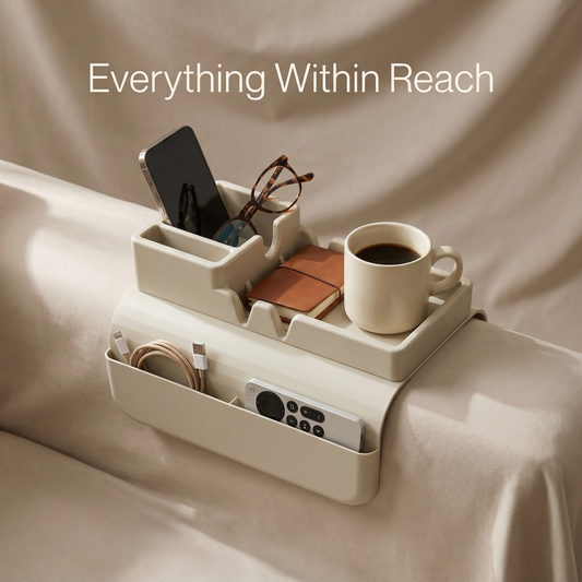 Space Saver Sofa Hanging Storage Bag Silicone Non-Slip Couch Mini Table Multifunctional Easy To Storage Armrest Cup Holder