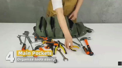 Multi-Purpose Tool Bag High Quality Professional Multi Pocket Hardware Tools Pouch Roll UP Portable Small Tools Organizer Bag